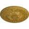 Ekena Millwork Amelia Ceiling Medallion (Fits Canopies up to 2 3/8"), Hand-Painted Pharaohs Gold, 19 5/8"OD x 3/4"P CM20AMPGS - alternate 2